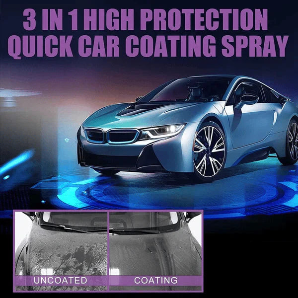 3 In 1 High Protection Ceramic Car Coating Spray (Pack Of 2)