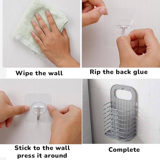 Foldable wall hanging storage basket