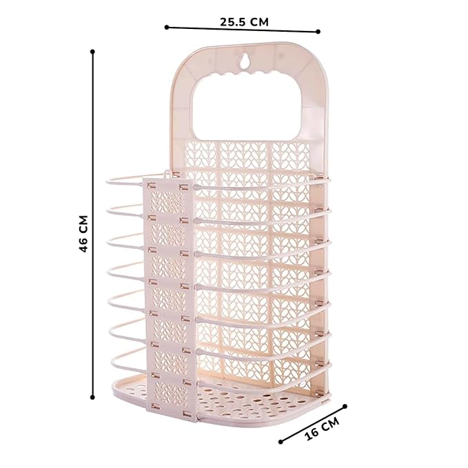 Foldable wall hanging storage basket