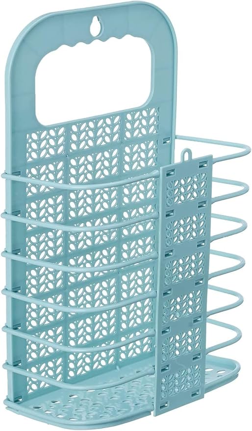 Foldable wall hanging storage basket