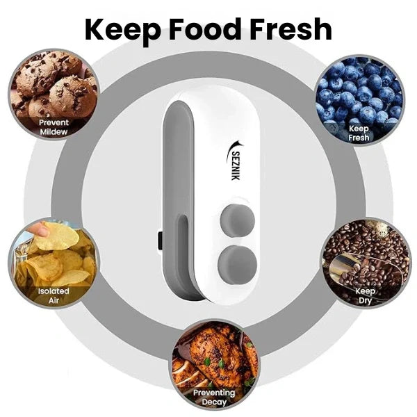 Portable 2-in-1 USB Sealer & Cutter – Seal Packets in Seconds!
