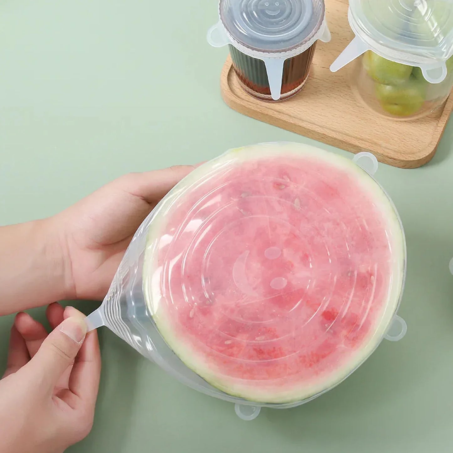 Multipurpose Silicone Lid - Reusable & Microwave Safe (Pack of 6)
